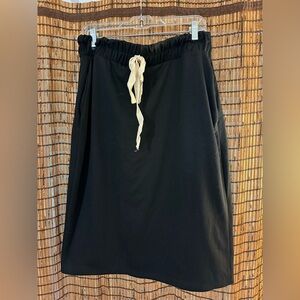 Roolee black midi sweatshirt soft skirt